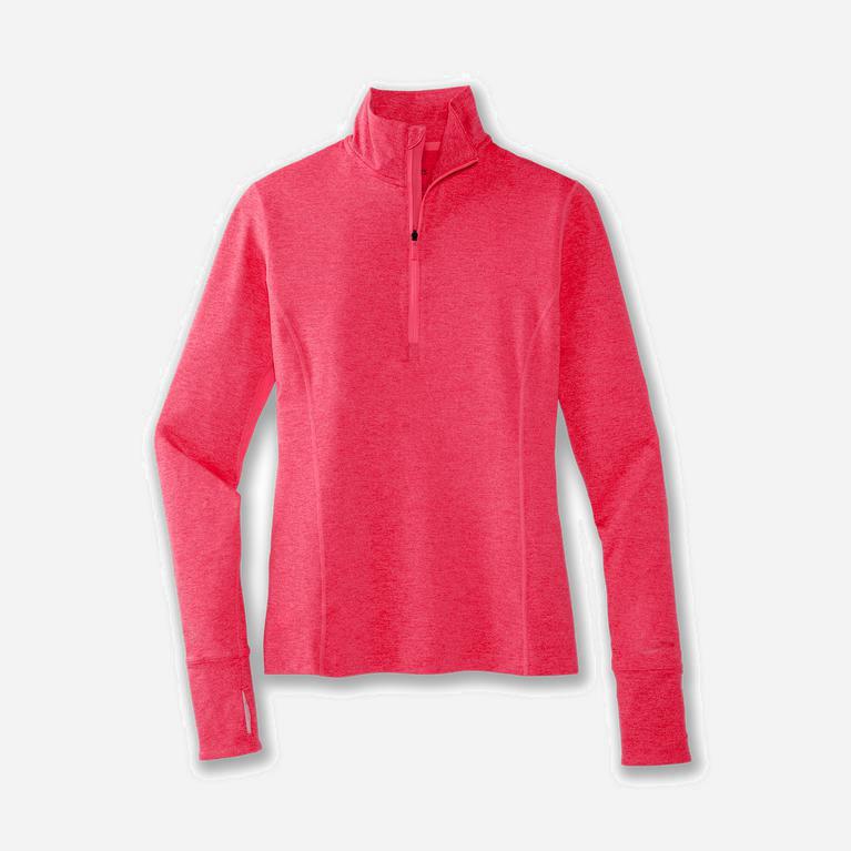 Brooks Dash 1/2 Zip Jaquetas De Corrida Mulher Rosa (64895LPGA)